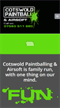 Mobile Screenshot of cotswoldpaintballing.com